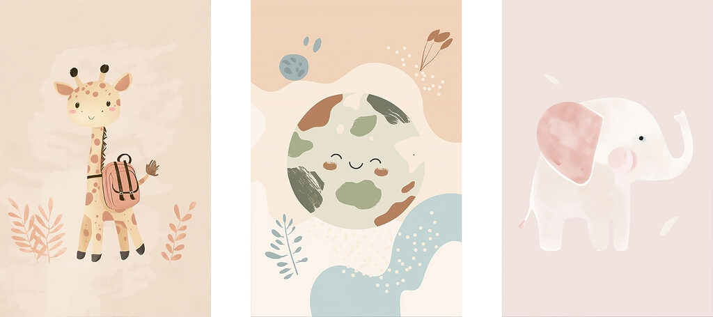 Cartoon of a planet Cartoon of a planet