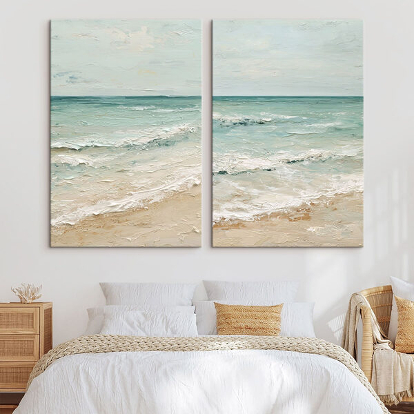 Painting of a beach Painting of a beach