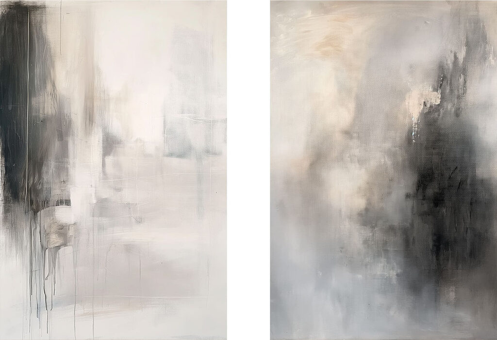 Painting of a person in a white suit Painting of a person in a white suit