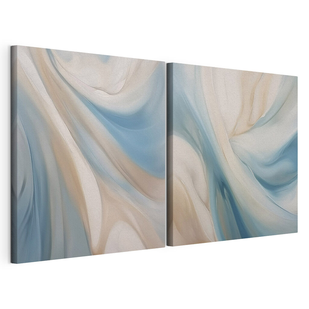 Soft swirls of blue and cream Soft swirls of blue and cream