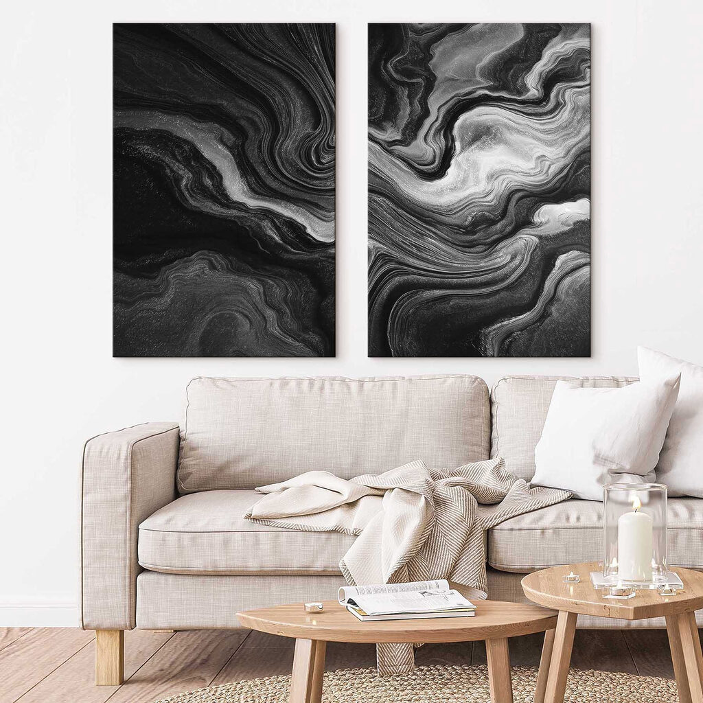 Black and white swirls Black and white swirls