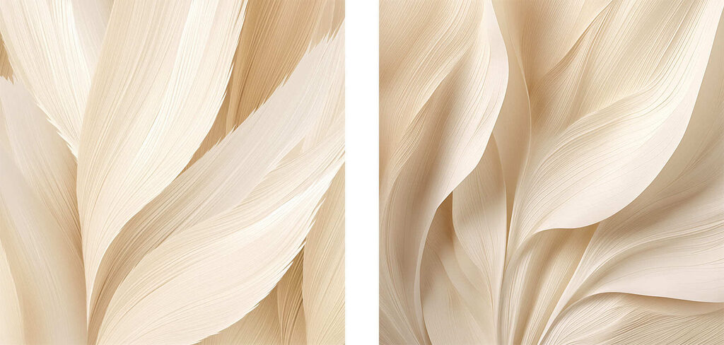 Delicate curves in soft tones Delicate curves in soft tones