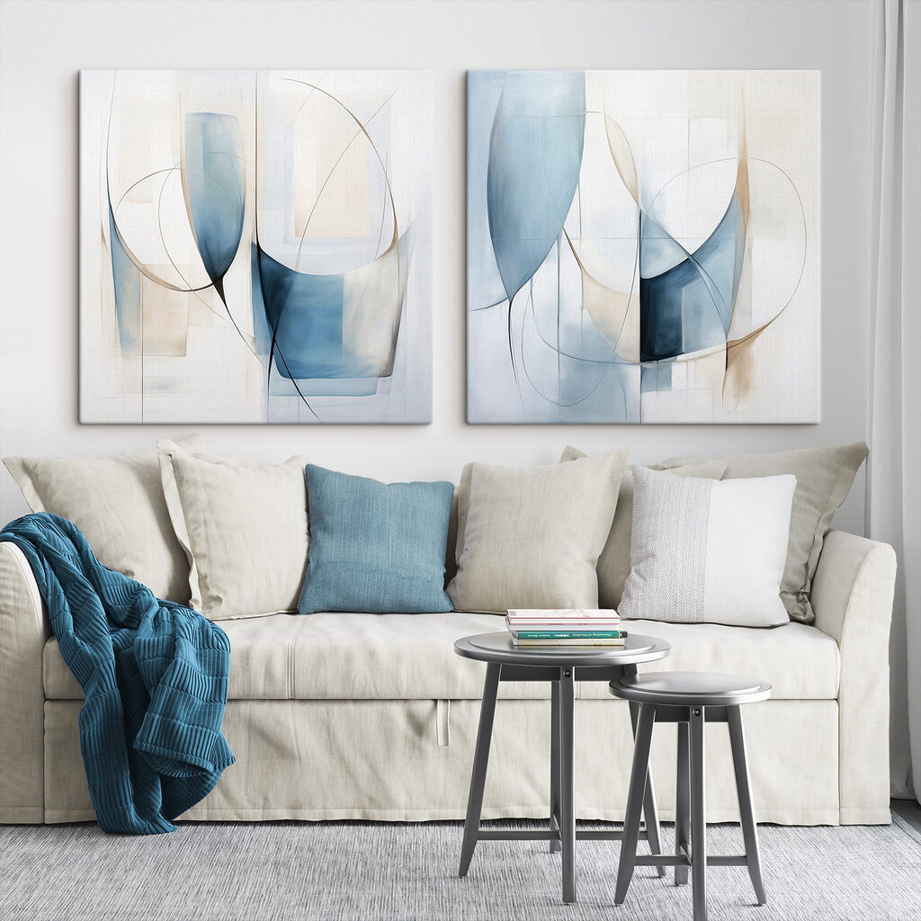 Couple of paintings of different shapes Couple of paintings of different shapes