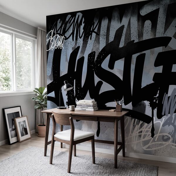 Fekete-fehér graffiti Fekete-fehér graffiti