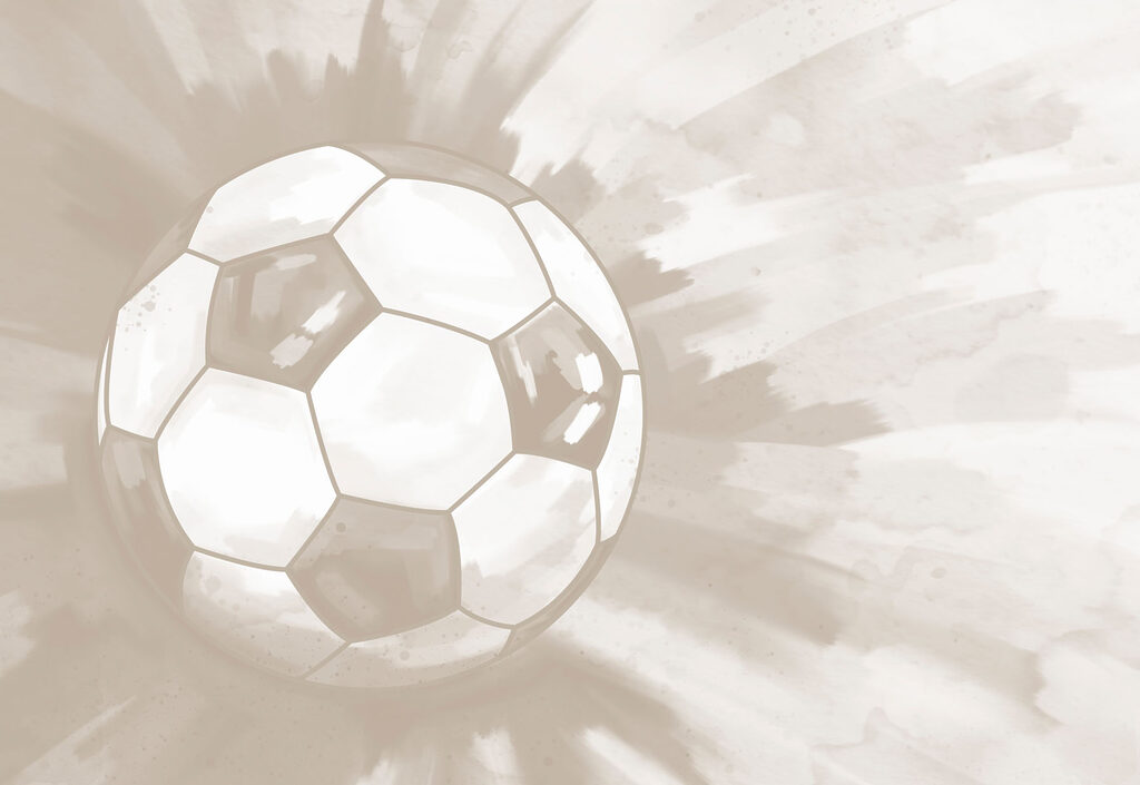 Football ball in the air Football ball in the air