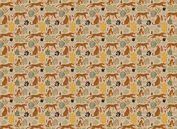 Pattern of cheetahs and plants Pattern of cheetahs and plants