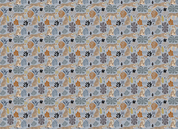 Pattern of leopards and plants Pattern of leopards and plants