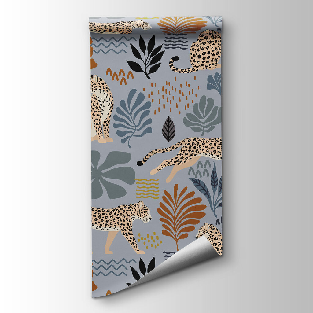 Pattern of leopards and plants Pattern of leopards and plants