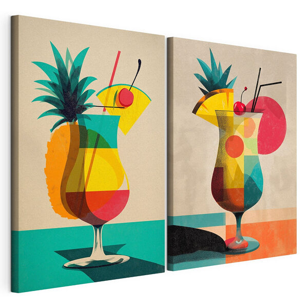 Two images of a drink Two images of a drink