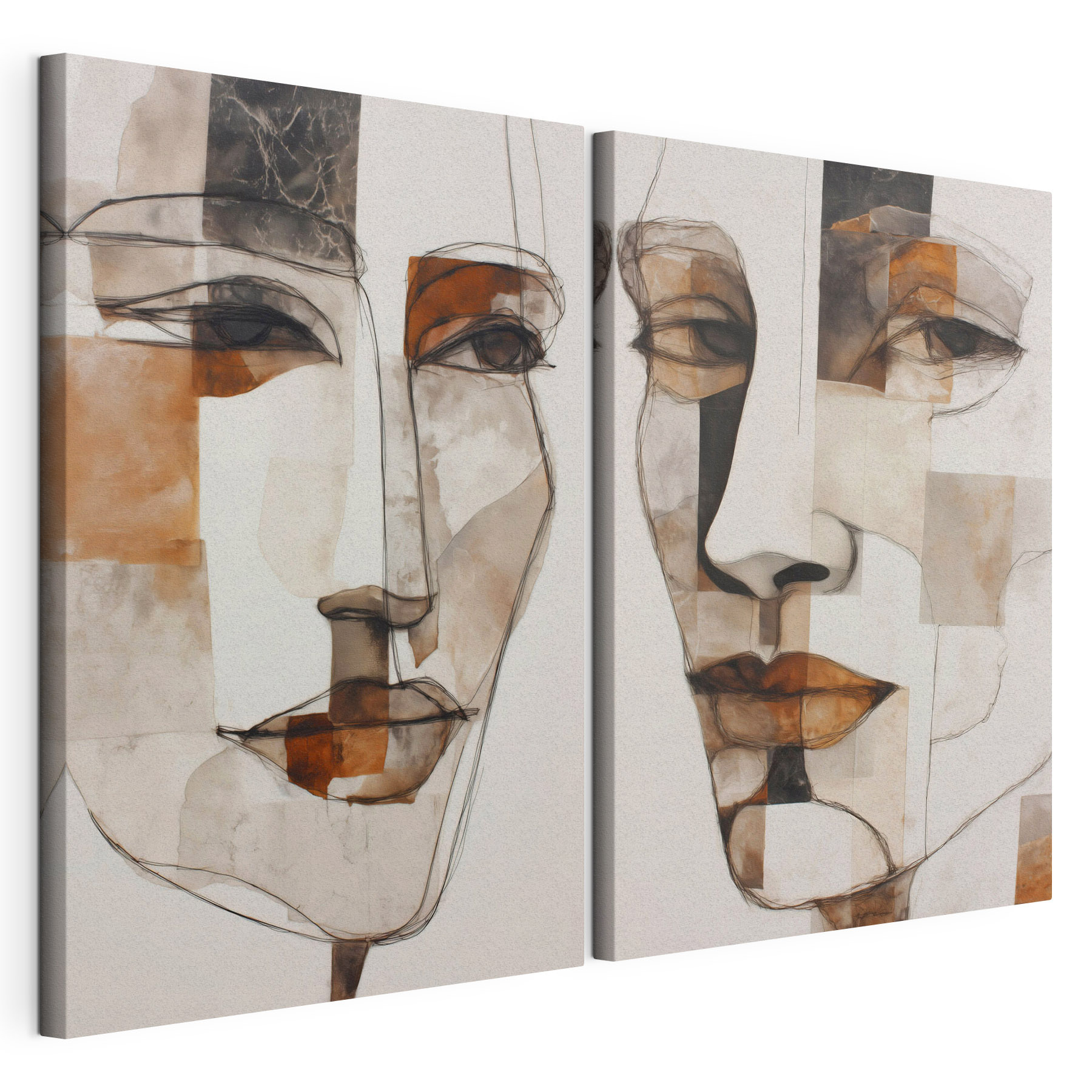 Collage of a woman's face Collage of a woman's face