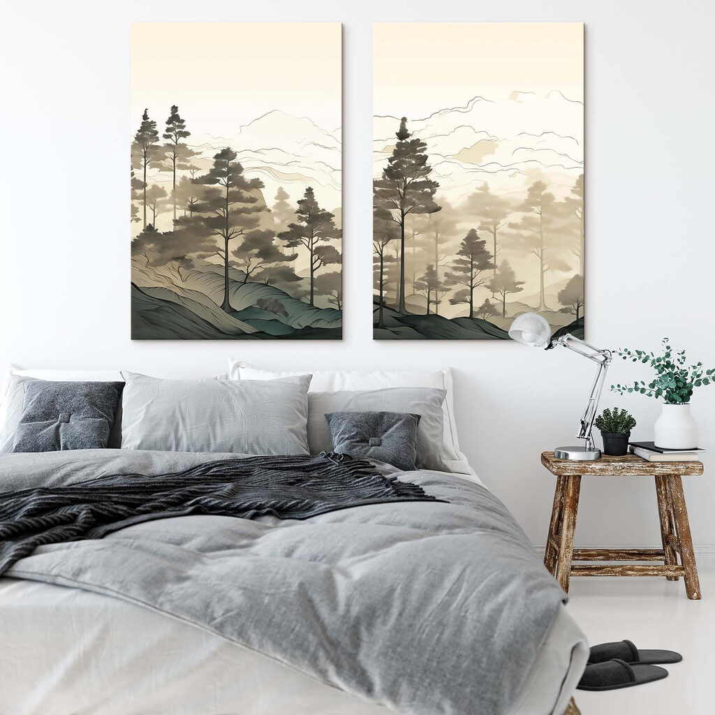 Screenshot of a painting of a forest Screenshot of a painting of a forest