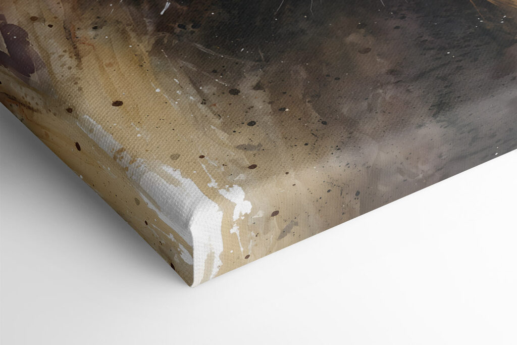 Lion and lioness painting Lion and lioness painting