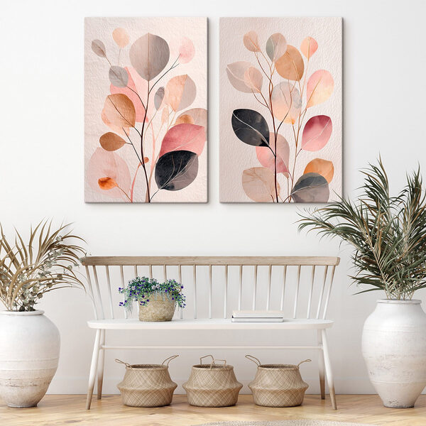 Painting of a plant with leaves Painting of a plant with leaves