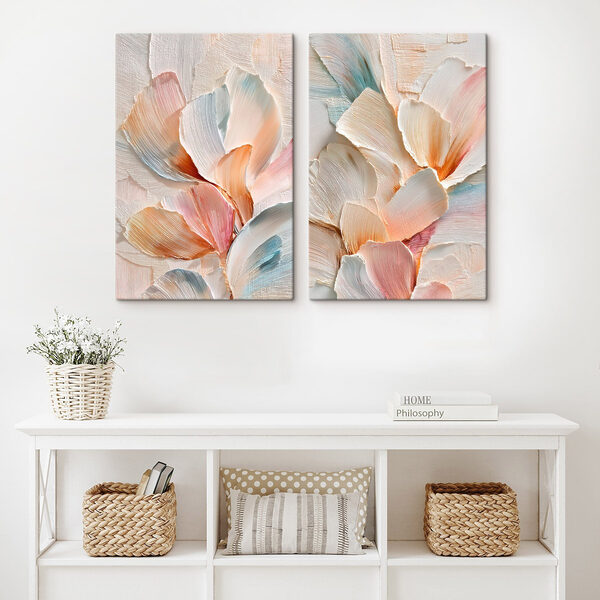 Soft hues in graceful floral arrangement
