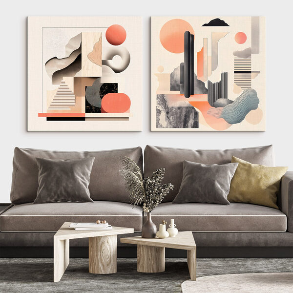 Collage of different shapes and colors Collage of different shapes and colors