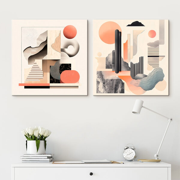 Collage of different shapes and colors Collage of different shapes and colors
