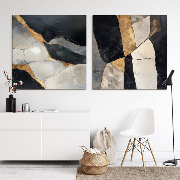 Abstract elegance in contrasting tones Abstract elegance in contrasting tones