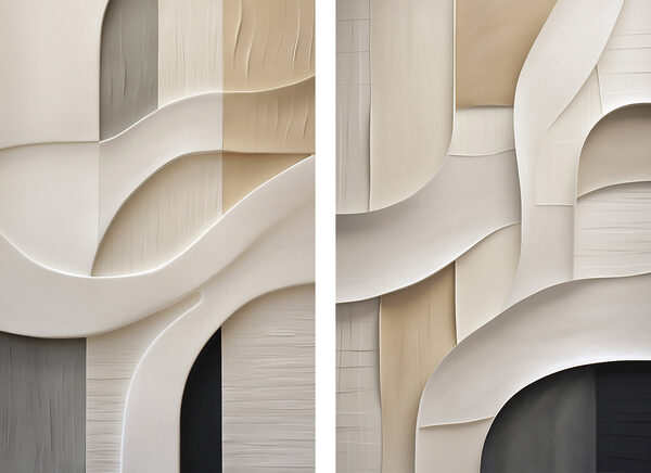 Soft curves in earthy tones Soft curves in earthy tones