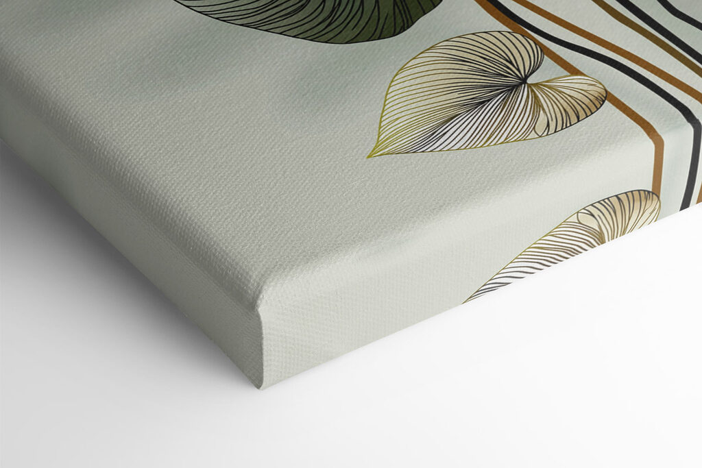 Delicate leaves in soft colors