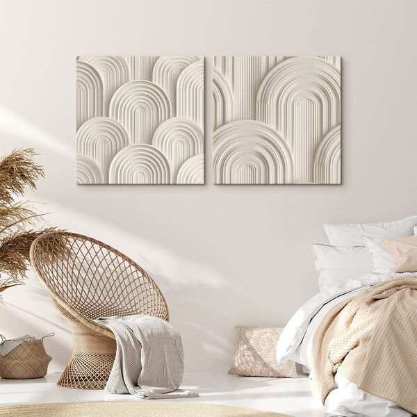 Soft curves in neutral tones Soft curves in neutral tones