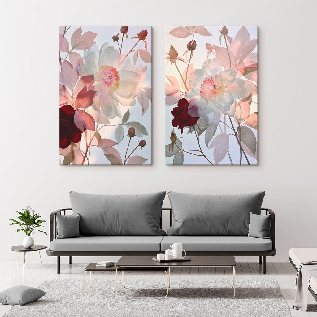 Soft blooms in delicate hues Soft blooms in delicate hues