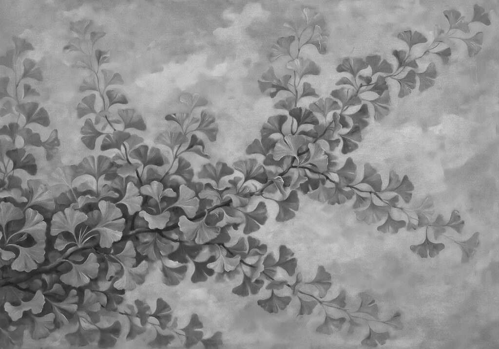 Branch with leaves on it Branch with leaves on it