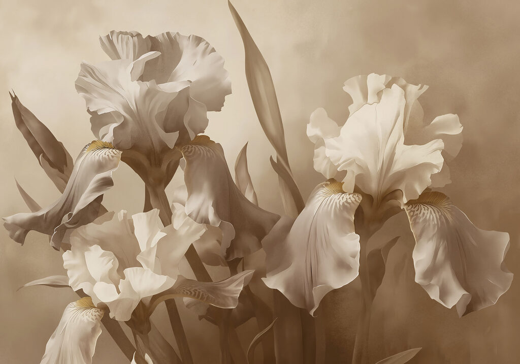 Delicate blooms in soft hues