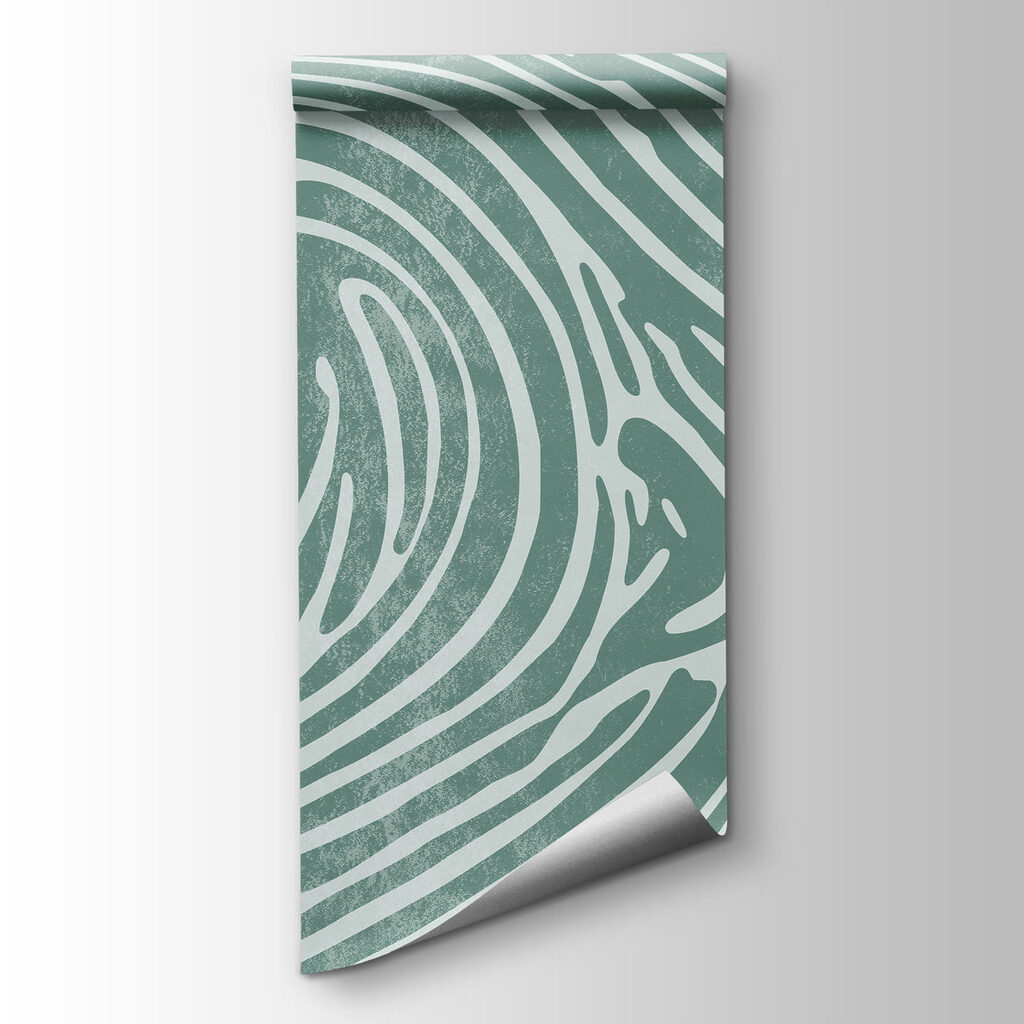 Flowing lines in soothing turquoise tones Flowing lines in soothing turquoise tones
