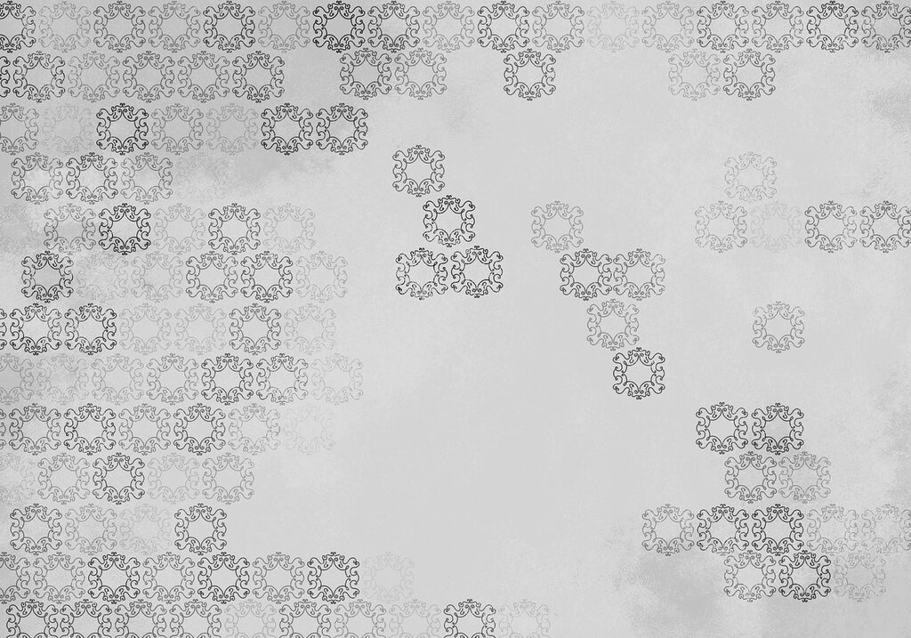 White background with black and white pattern White background with black and white pattern