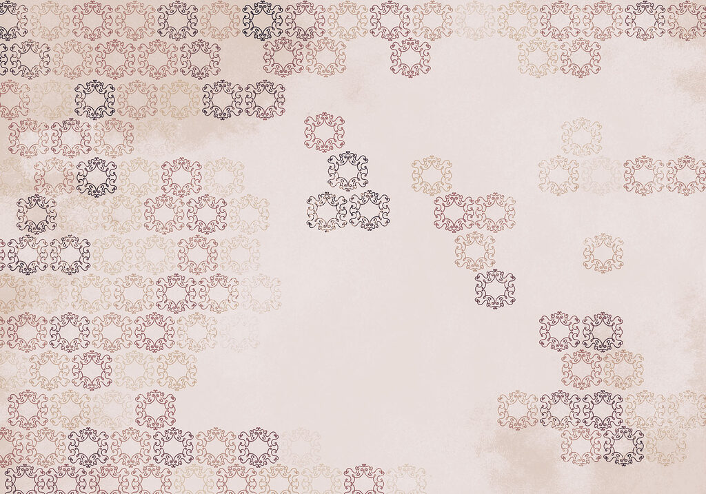 White background with many small black and red designs White background with many small black and red designs