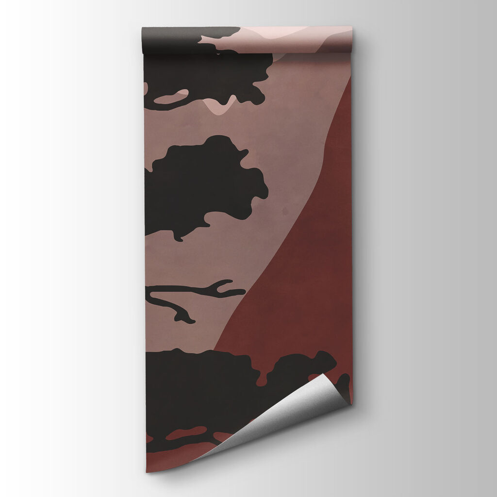Painting of mountains and trees Painting of mountains and trees