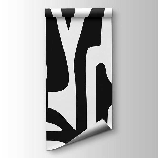 Black and white pattern of faces Black and white pattern of faces