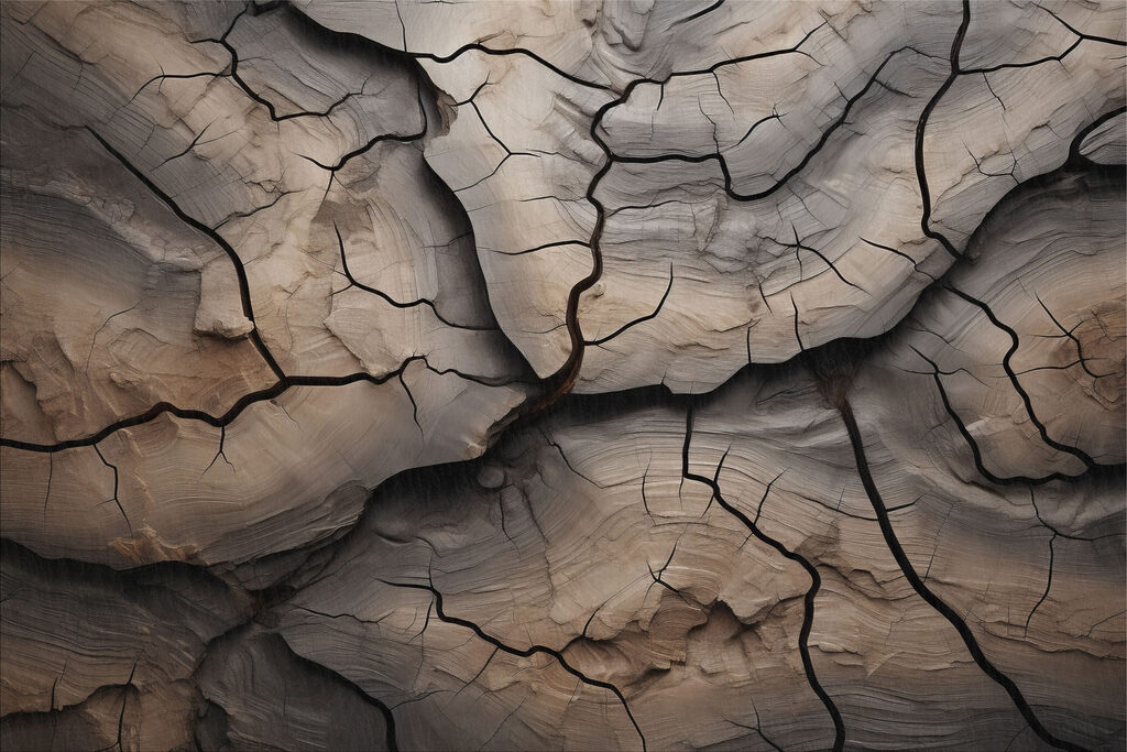 Natural patterns in weathered wood