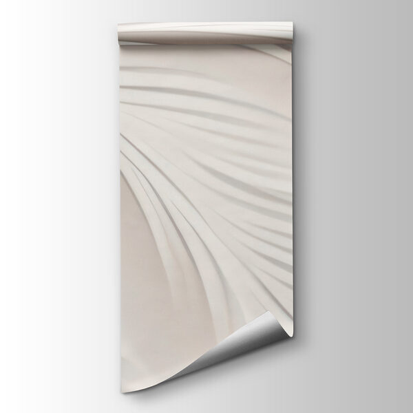 White feather pattern on a white surface