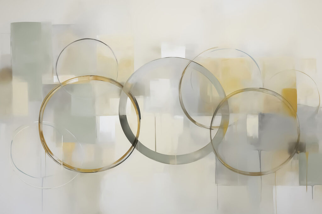 Group of circles in a line Group of circles in a line