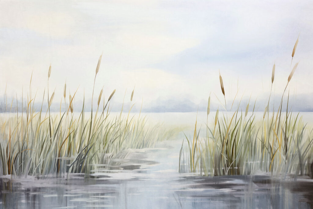 Painting of a marsh Painting of a marsh