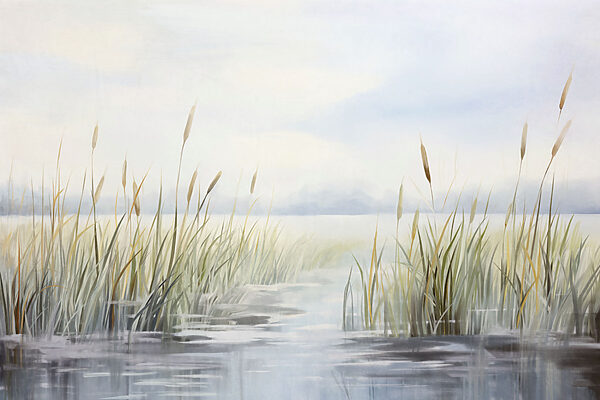 Painting of a marsh Painting of a marsh
