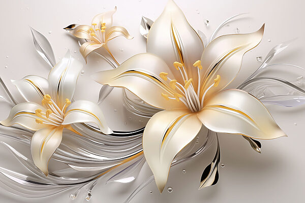 Delicate blooms in soft hues