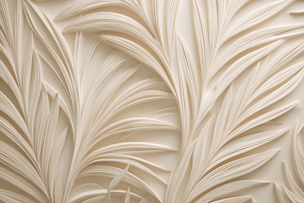 Elegant leaf patterns in soft tones