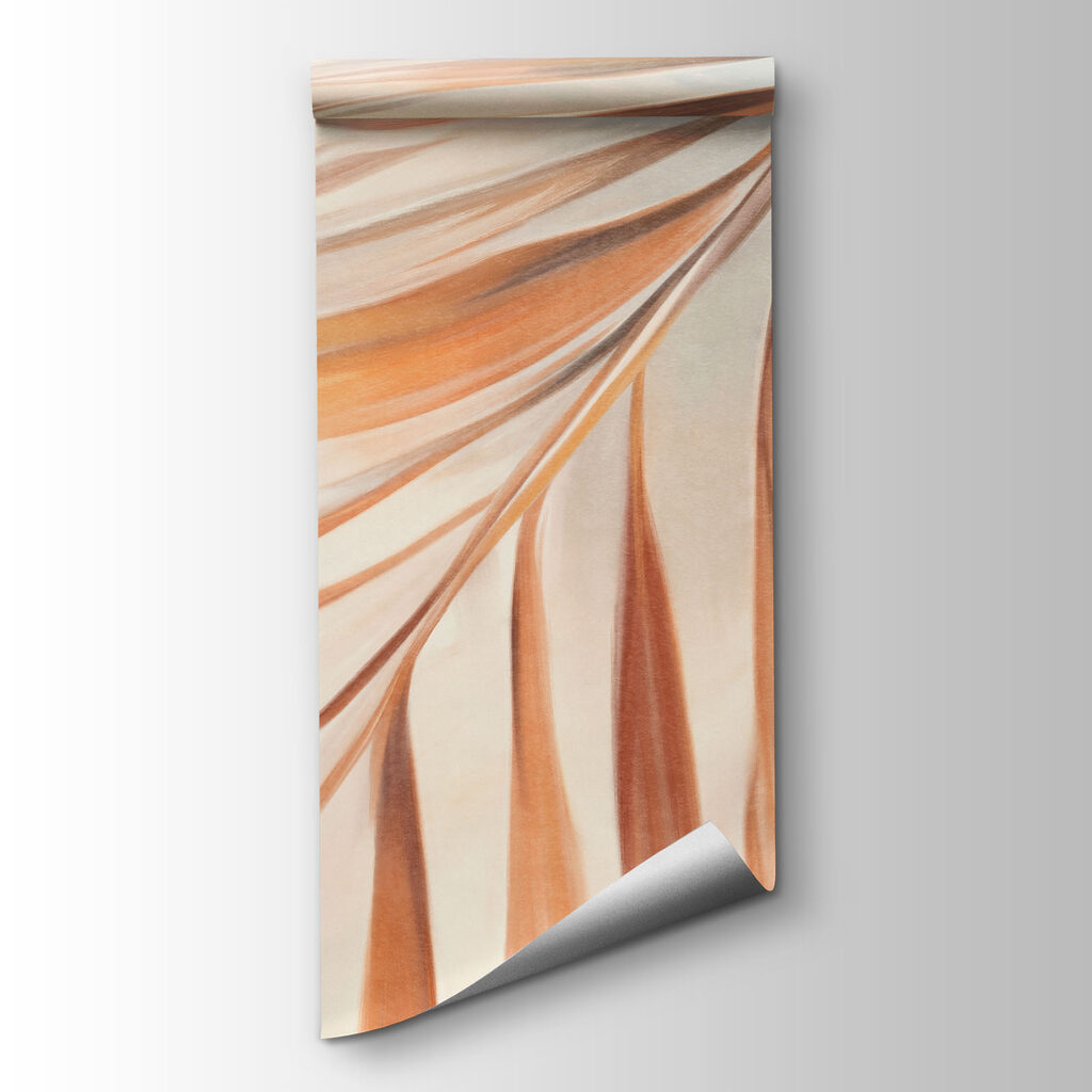 Soft colors dance through palm leaves Soft colors dance through palm leaves
