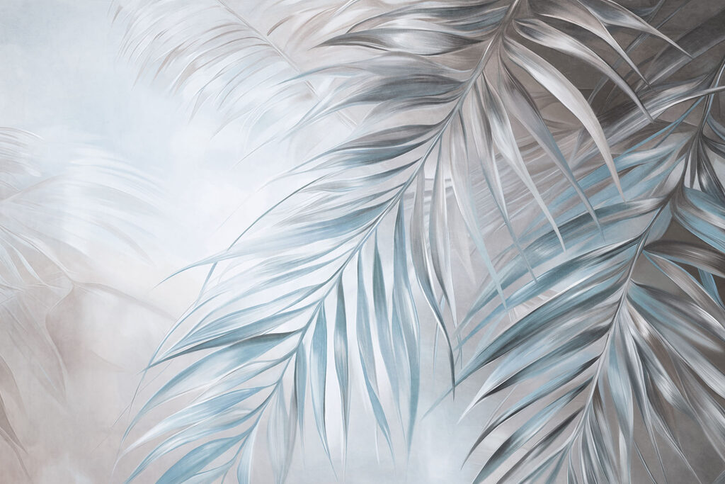 Gentle breeze through palm leaves Gentle breeze through palm leaves
