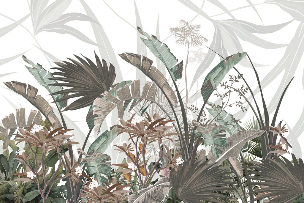 Botanical beauty in pastel tones