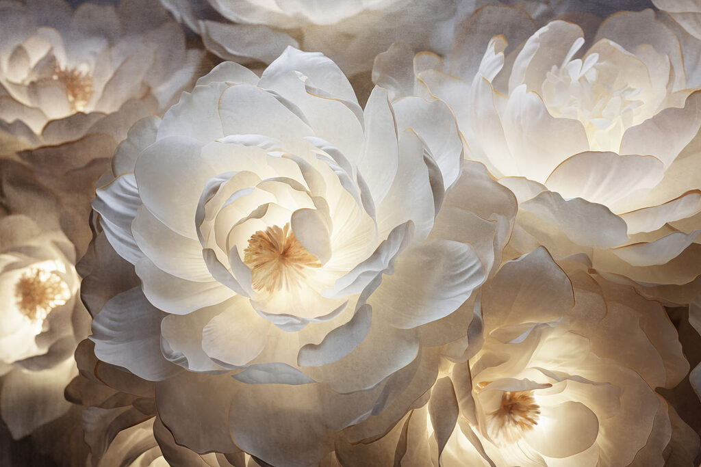 Soft petals illuminated from within Soft petals illuminated from within