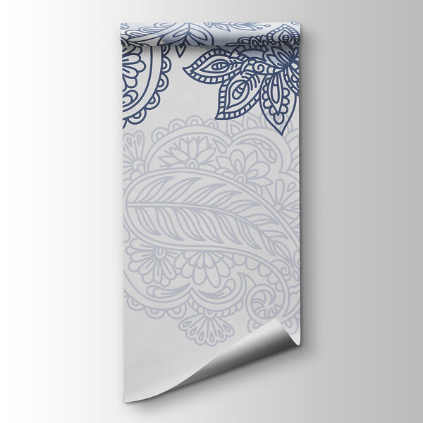 Blue and white floral border Blue and white floral border