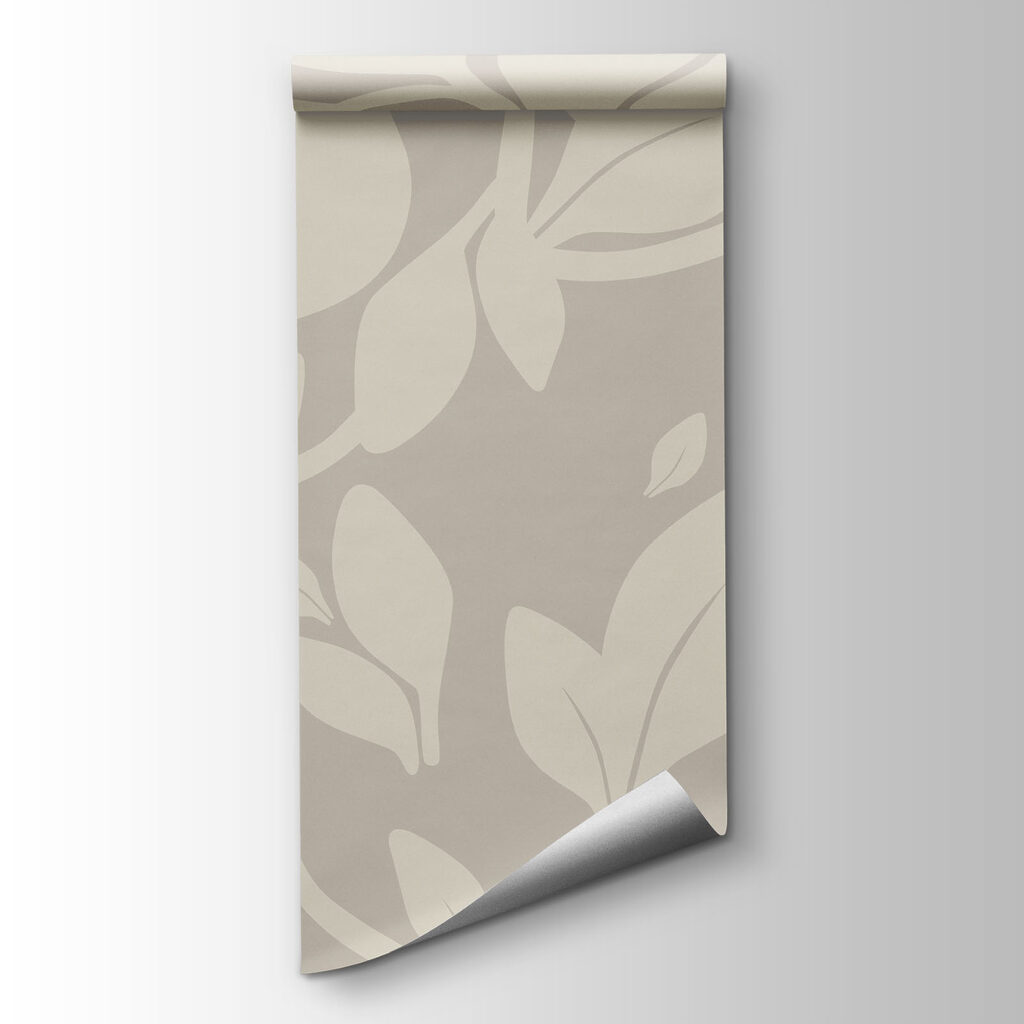 Pattern of leaves on a gray background Pattern of leaves on a gray background