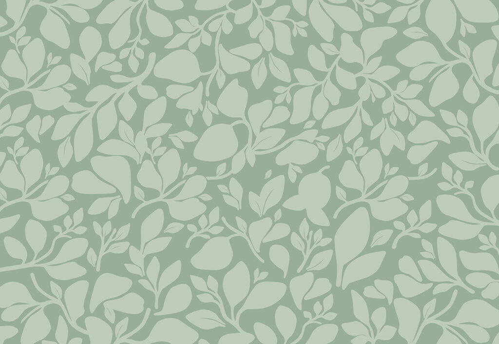 Pattern of leaves on a green background Pattern of leaves on a green background