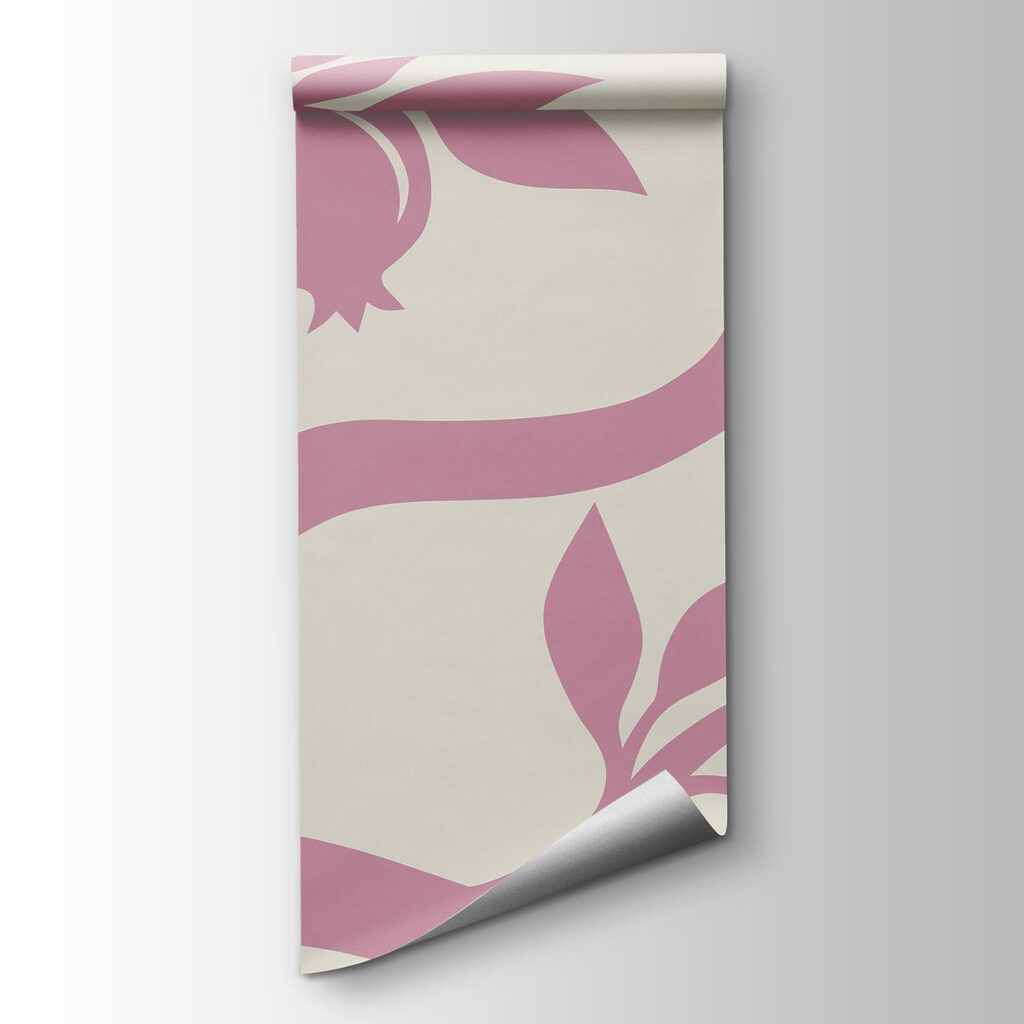 Tree with pink branches and fruit