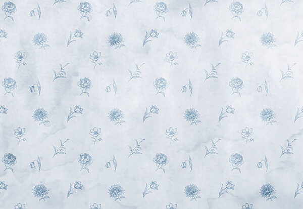 Blue and white floral pattern Blue and white floral pattern