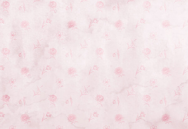 Pink flower pattern on a white surface Pink flower pattern on a white surface
