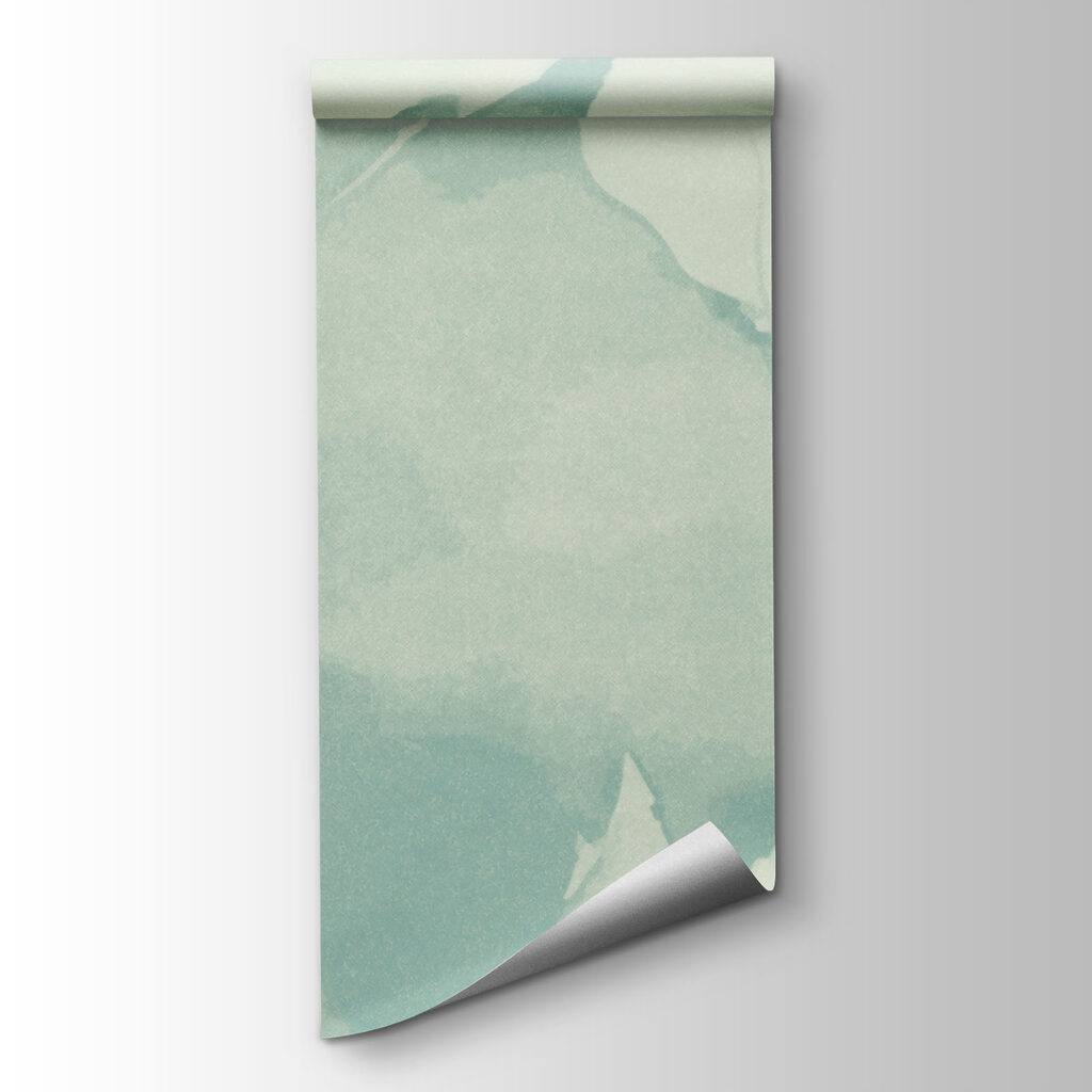 White flowers on a blue background